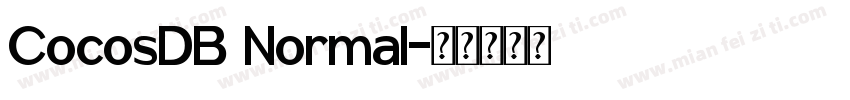 CocosDB Normal字体转换